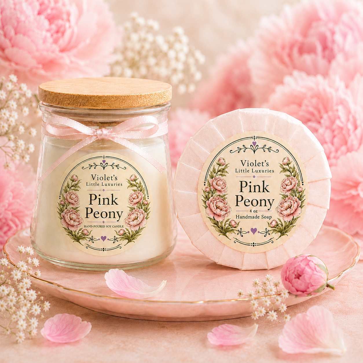 Pink Peony Little Luxury Set