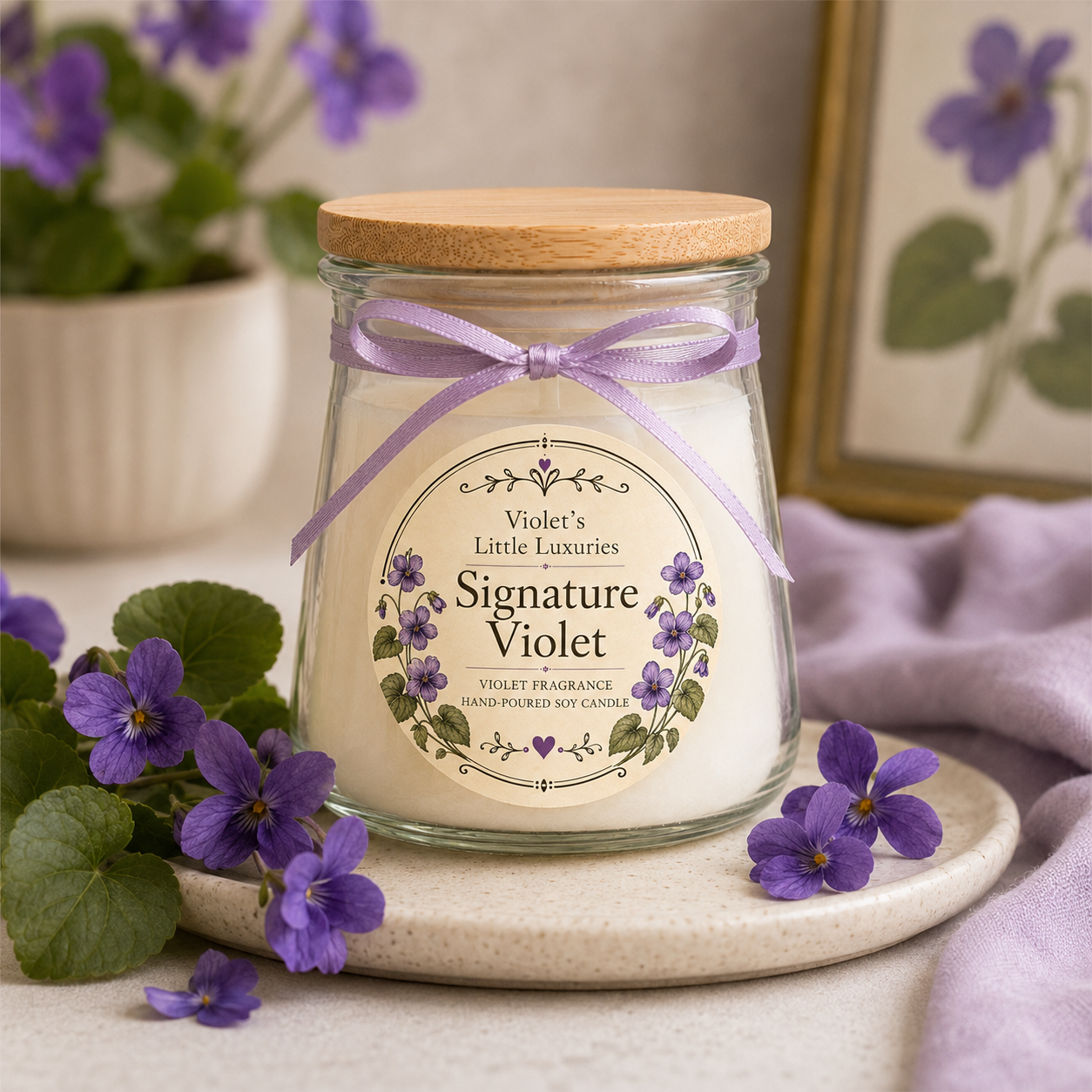 Signature Violet Candle