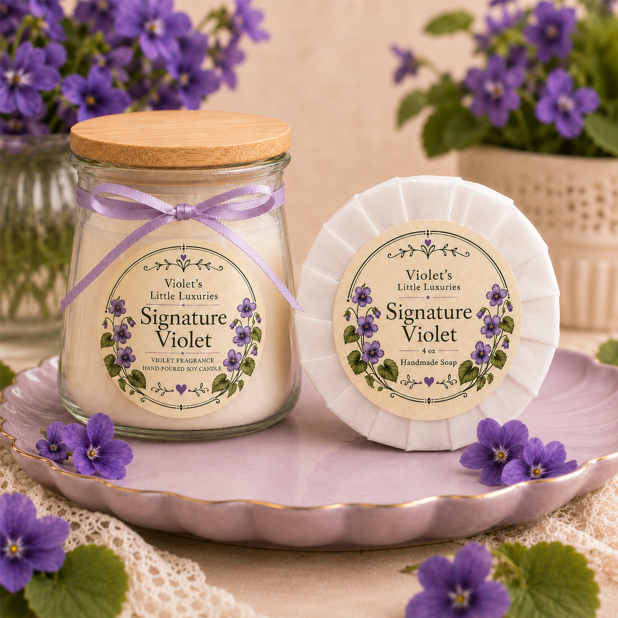 Signature Violet Little Luxury Set